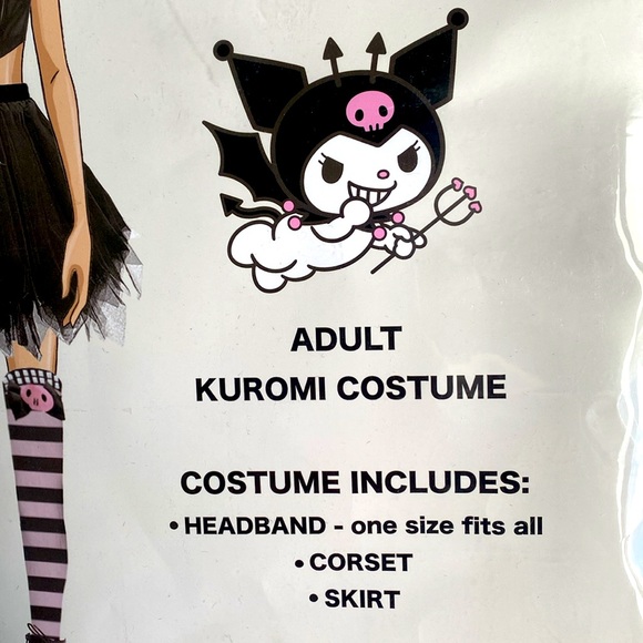 Hello Kitty & Friends Adult Kuromi Costume - Size Small/Medium - NWT - Picture 3 of 4